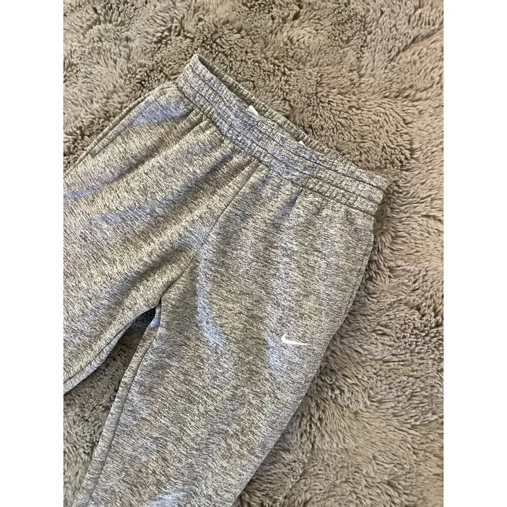 Nike Youth Unisex Therma Fit Fleece Sweatpants Athletic Activewear‎ Gray Large